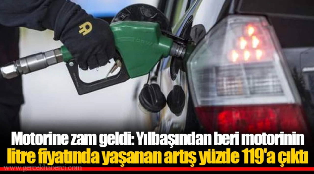 Motorine zam geldi: Yılbaşından beri motorinin litre fiyatında yaşanan artış yüzde 119'a çıktı