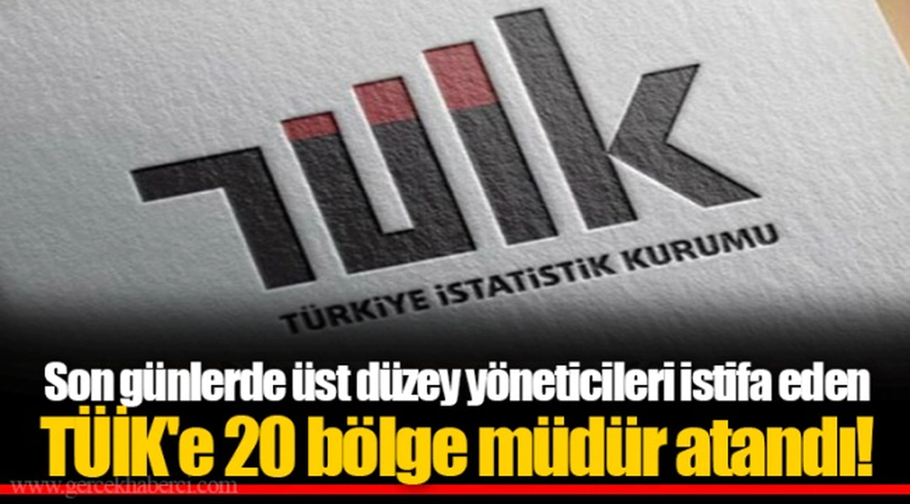Son günlerde üst düzey yöneticileri istifa eden TÜİK'e 20 bölge müdür atandı!