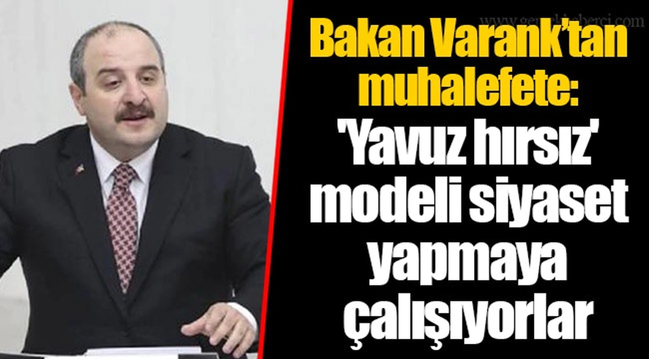Bakan Varank’tan muhalefete: 'Yavuz hırsız' modeli siyaset yapmaya çalışıyorlar
