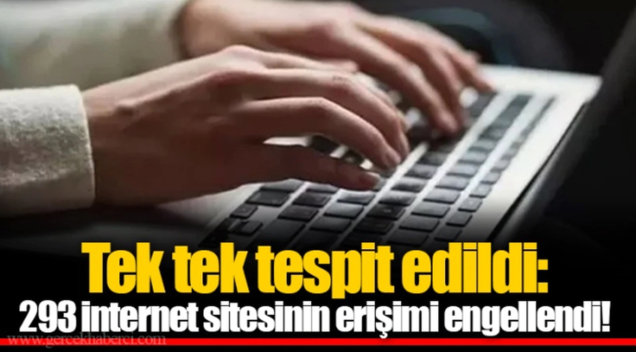 Tek tek tespit edildi: 293 internet sitesinin erişimi engellendi!