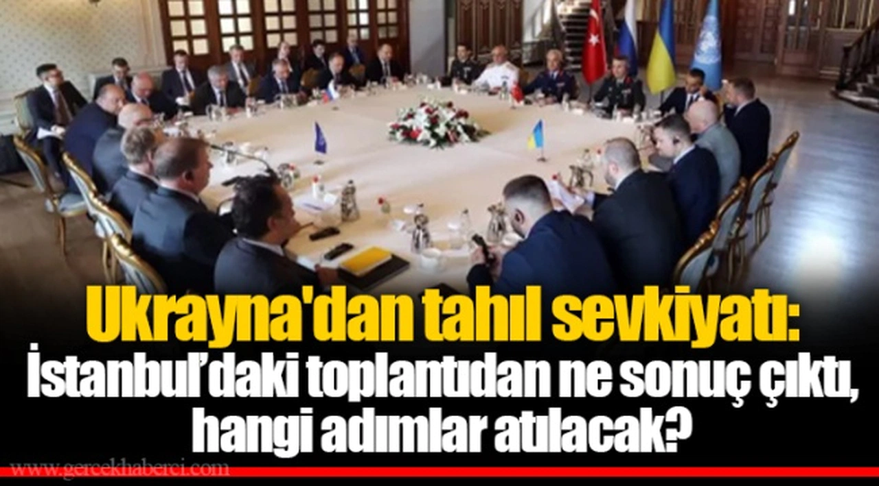 Ukrayna'dan tahıl sevkiyatı: İstanbul’daki toplantıdan ne sonuç çıktı, hangi adımlar atılacak?