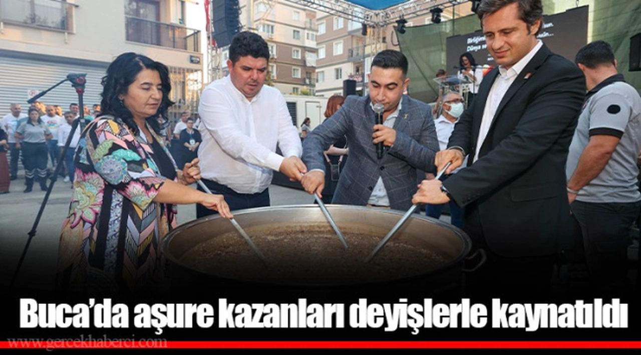 Buca’da aşure kazanları deyişlerle kaynatıldı