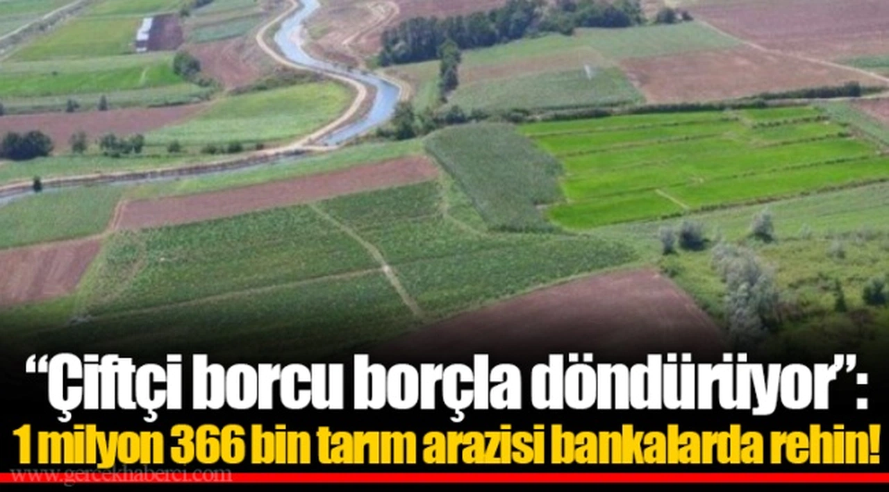 “Çiftçi borcu borçla döndürüyor”: 1 milyon 366 bin tarım arazisi bankalarda rehin!