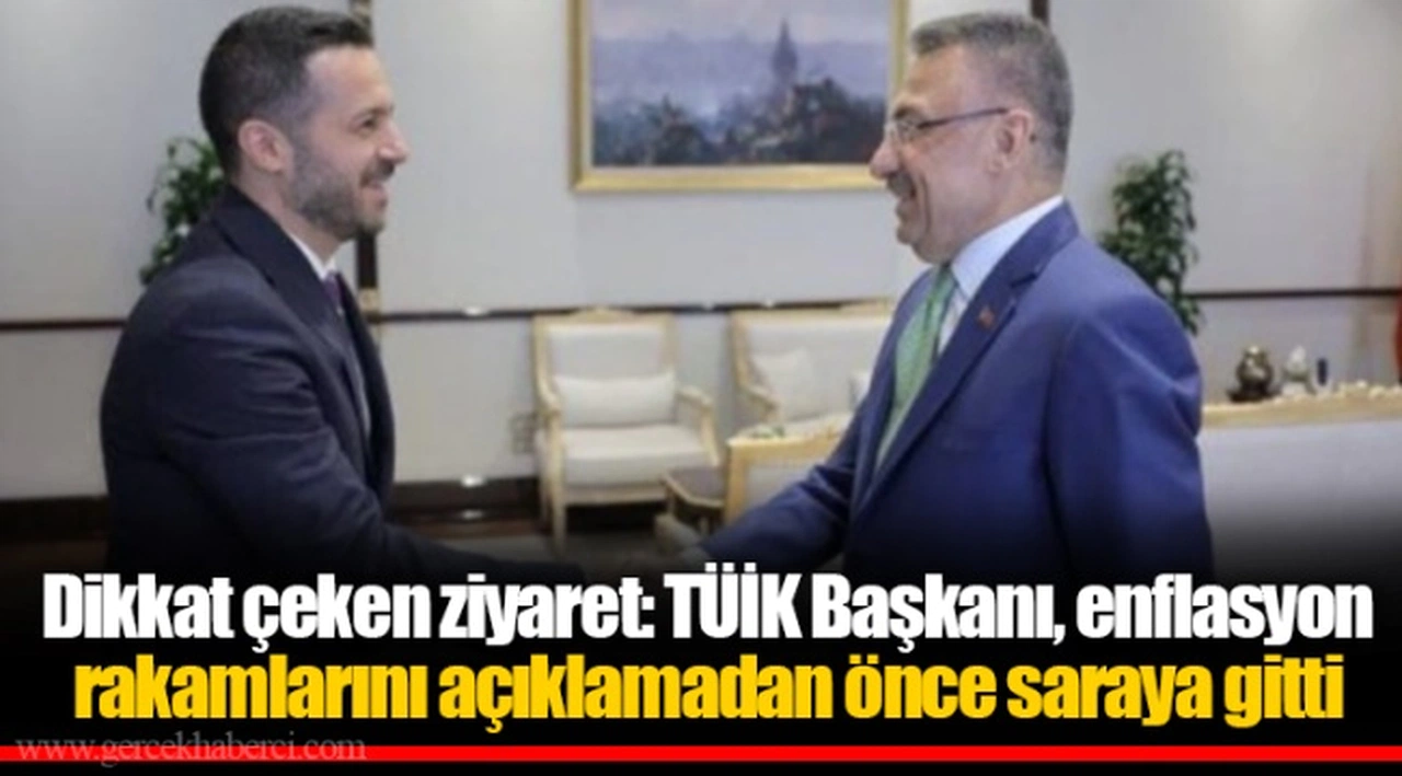 Dikkat çeken ziyaret: TÜİK Başkanı, enflasyon rakamlarını açıklamadan önce saraya gitti