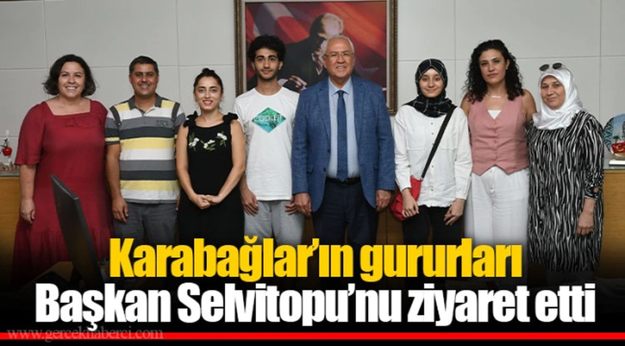 Karabağlar’ın gururları Başkan Selvitopu’nu ziyaret etti