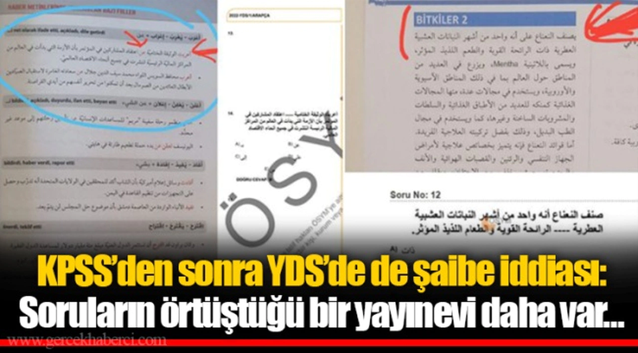 KPSS’den sonra YDS’de de şaibe iddiası: Soruların örtüştüğü bir yayınevi daha var…