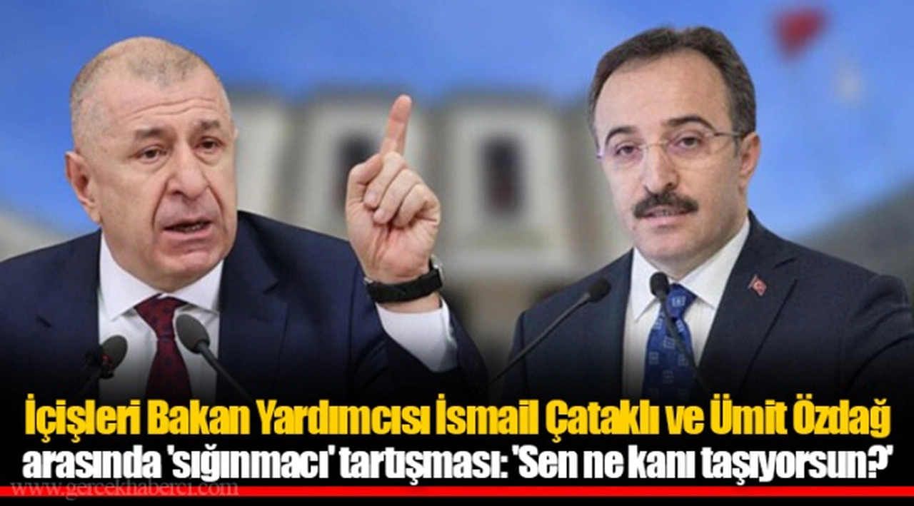 İçişleri Bakan Yardımcısı İsmail Çataklı ve Ümit Özdağ arasında 'sığınmacı' tartışması: 'Sen ne kanı taşıyorsun?'