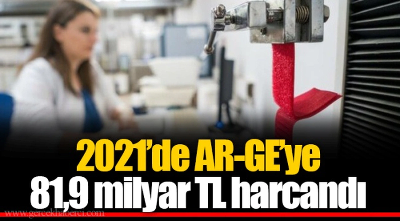 2021’de AR-GE’ye 81,9 milyar TL harcandı