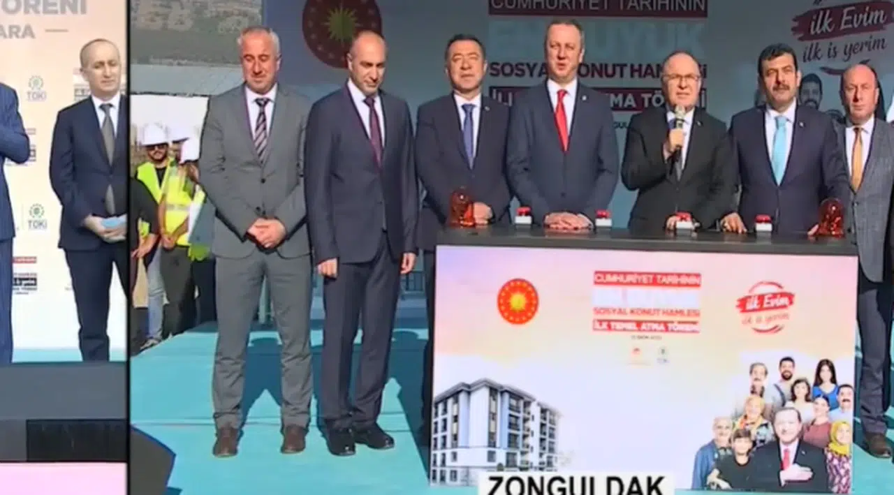 Erdoğan temel atma töreninde konuşurken dikkat çeken bir ses duyuldu: 'Yandık'
