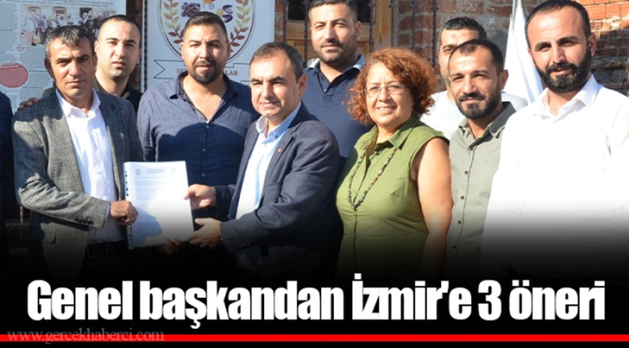 Genel başkandan İzmir'e 3 öneri