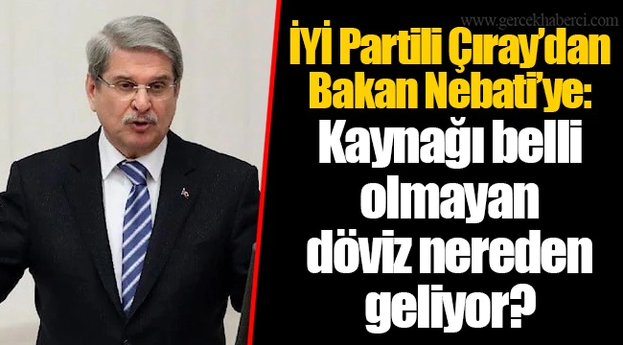 İYİ Partili Çıray’dan Nebati’ye: Kaynağı belli olmayan döviz nereden geliyor?