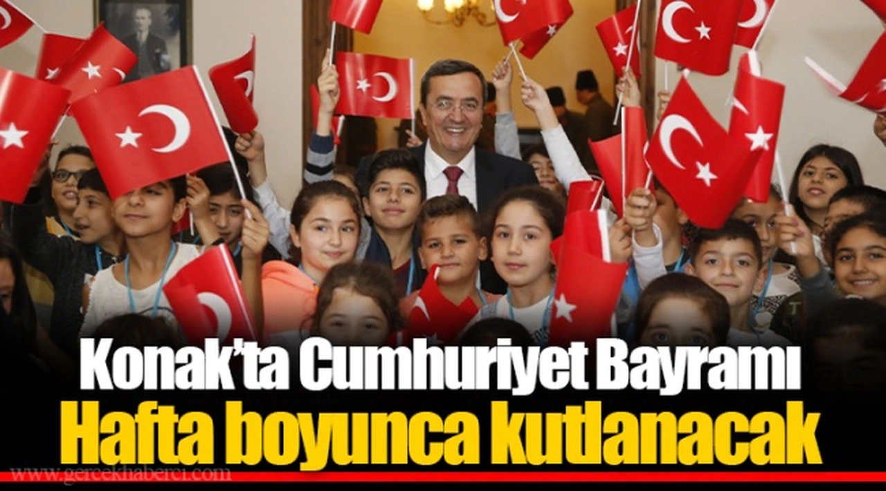Konak’ta Cumhuriyet Bayramı Hafta boyunca kutlanacak