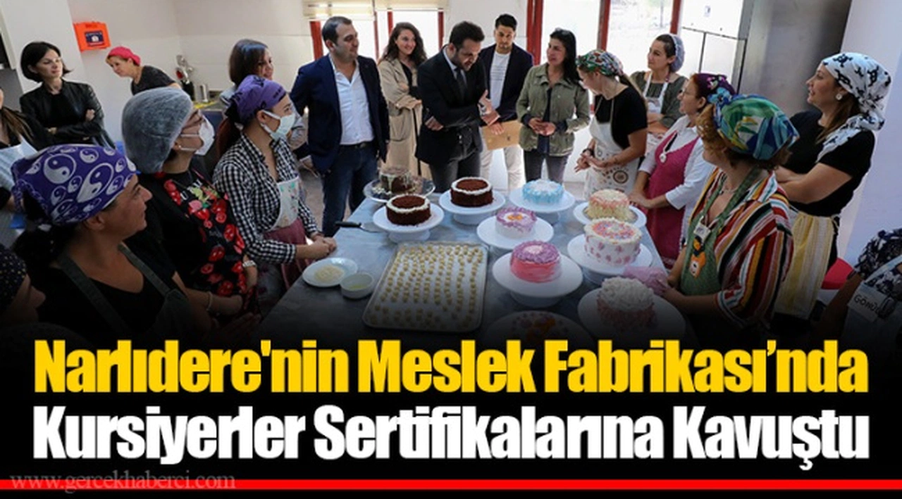 Narlıdere'nin Meslek Fabrikası’nda Kursiyerler Sertifikalarına Kavuştu