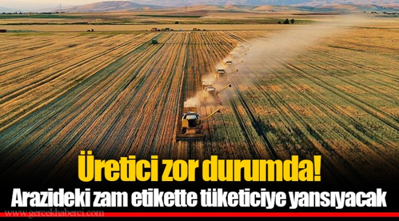 Üretici zor durumda! Arazideki zam etikette tüketiciye yansıyacak
