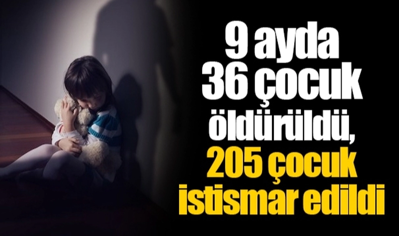 9 ayda 36 çocuk öldürüldü, 205 çocuk istismar edildi