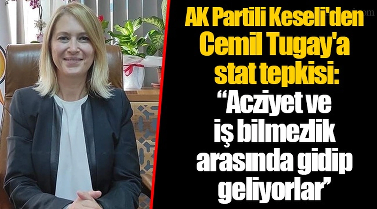 AK Partili Keseli'den Cemil Tugay'a stat tepkisi:  "Acziyet ve iş bilmezlik arasında gidip geliyorlar’’