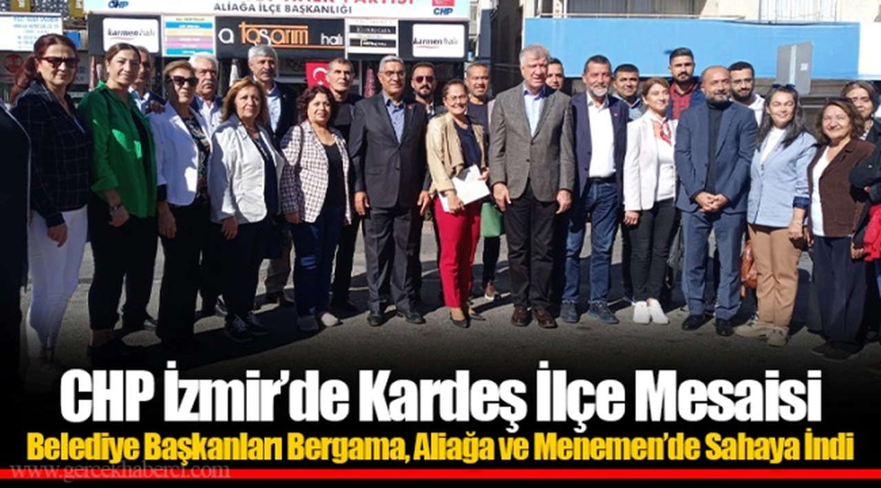 Belediye Başkanları Bergama, Aliağa ve Menemen’de Sahaya İndi