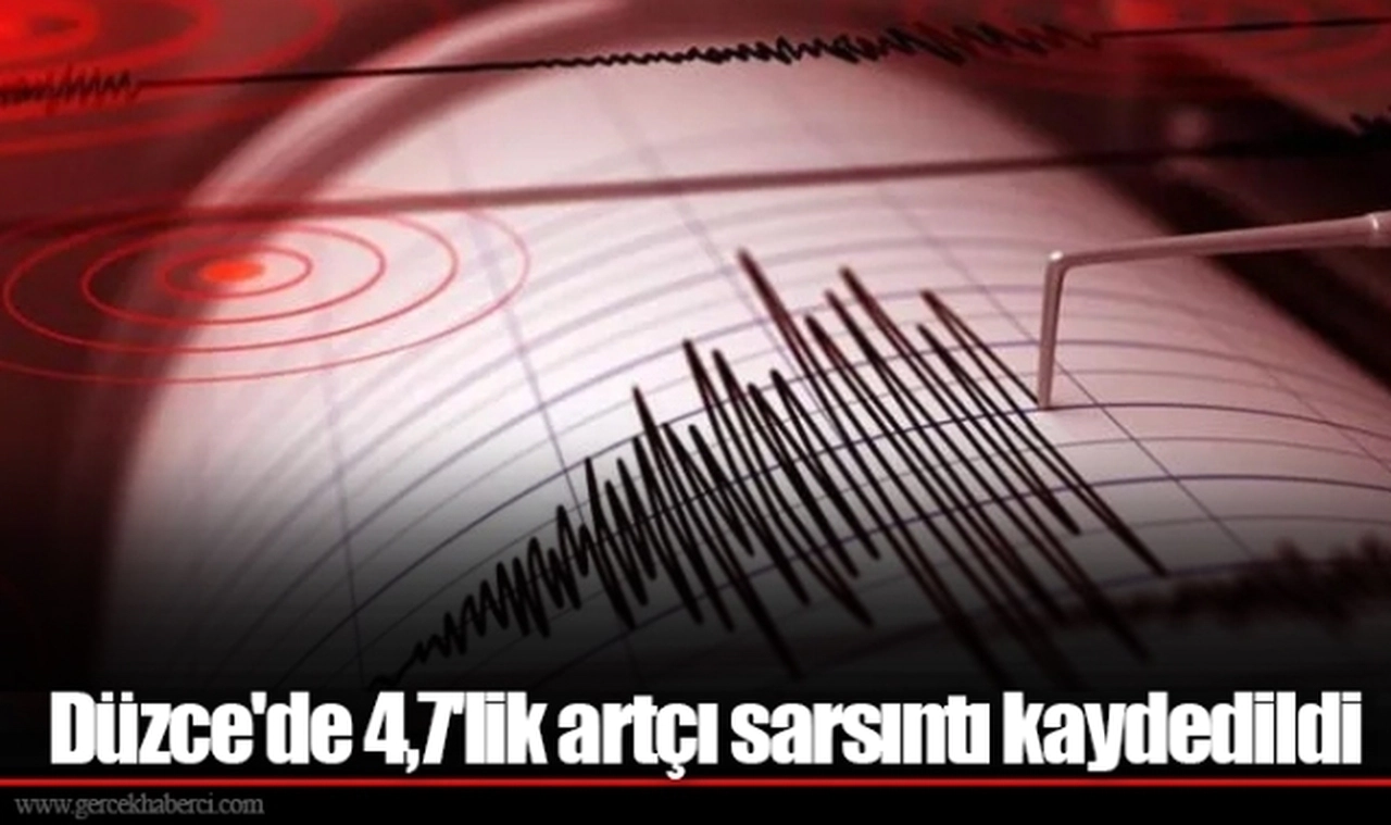 Düzce'de 4,7'lik artçı sarsıntı kaydedildi