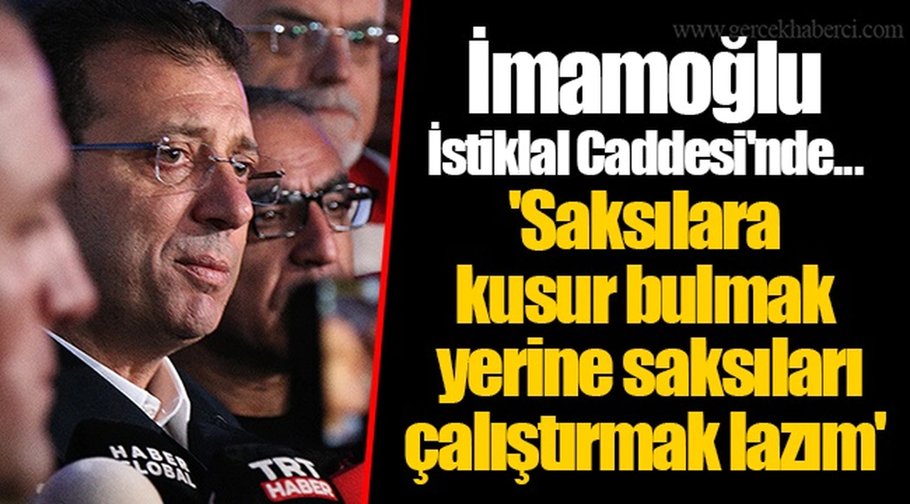 İmamoğlu İstiklal Caddesi'nde...  'Saksılara kusur bulmak yerine saksıları çalıştırmak lazım'