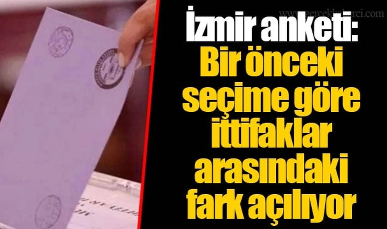 İzmir anketi: Bir önceki seçime göre ittifaklar arasındaki fark açılıyor