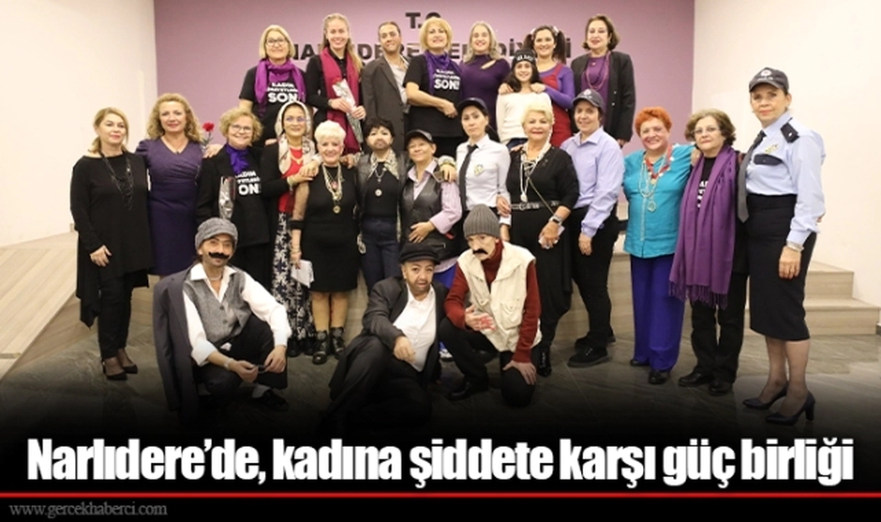 Narlıdere’de, kadına şiddete karşı güç birliği