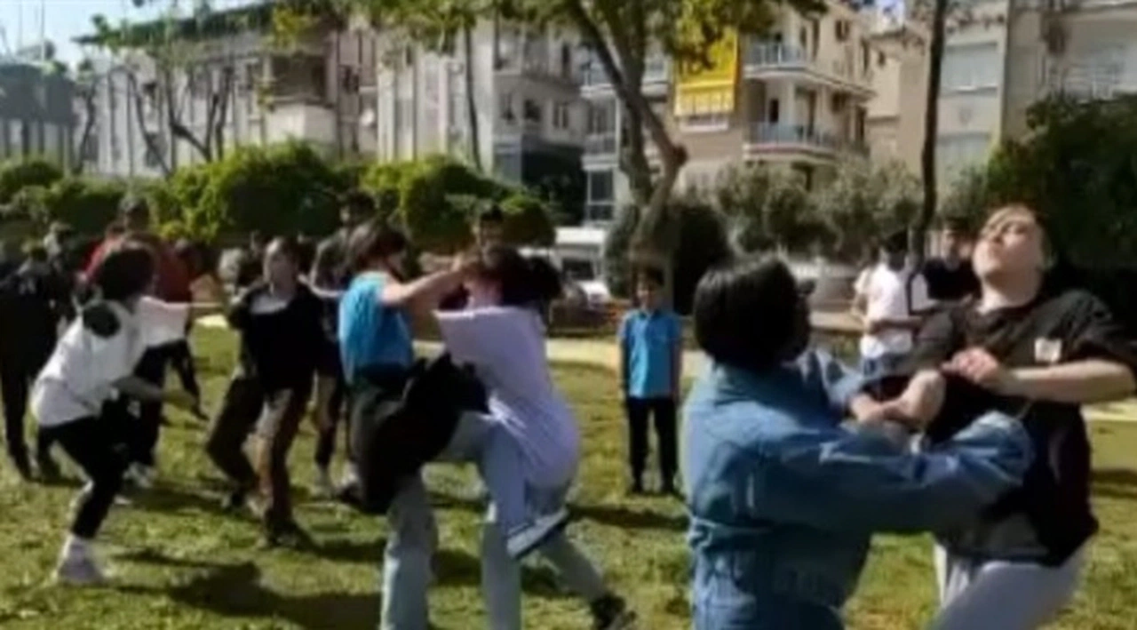 Ortaokul öğrencisi kızların parktaki kavgasına Milli Eğitim'den inceleme