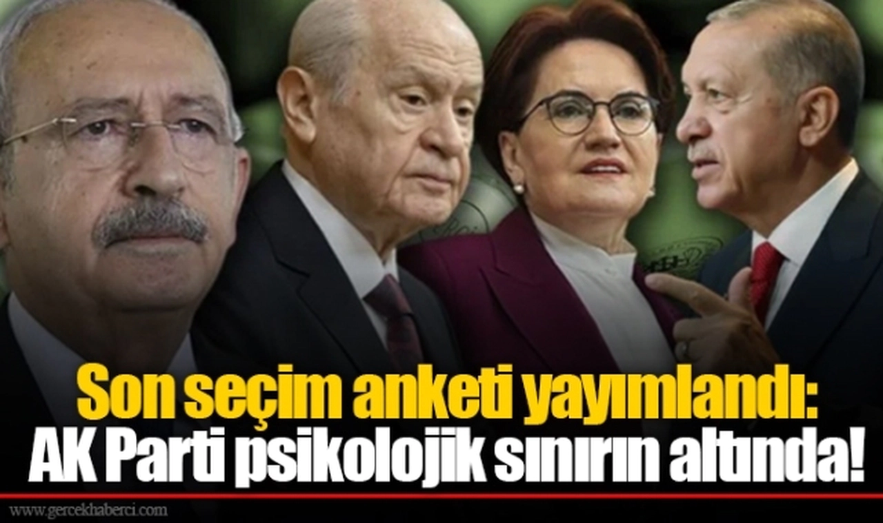 Son seçim anketi yayımlandı: AK Parti psikolojik sınırın altında!