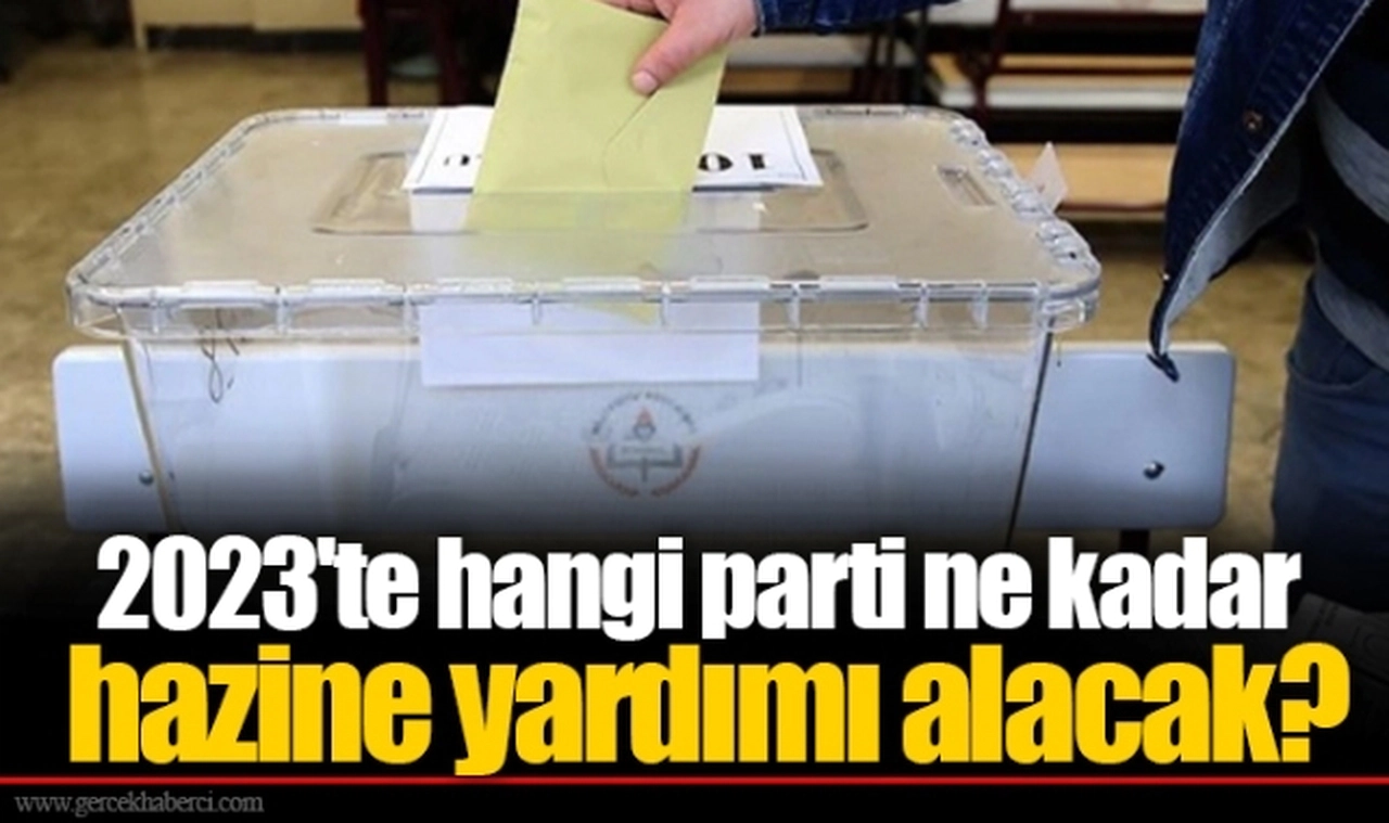 2023'te hangi parti ne kadar hazine yardımı alacak?