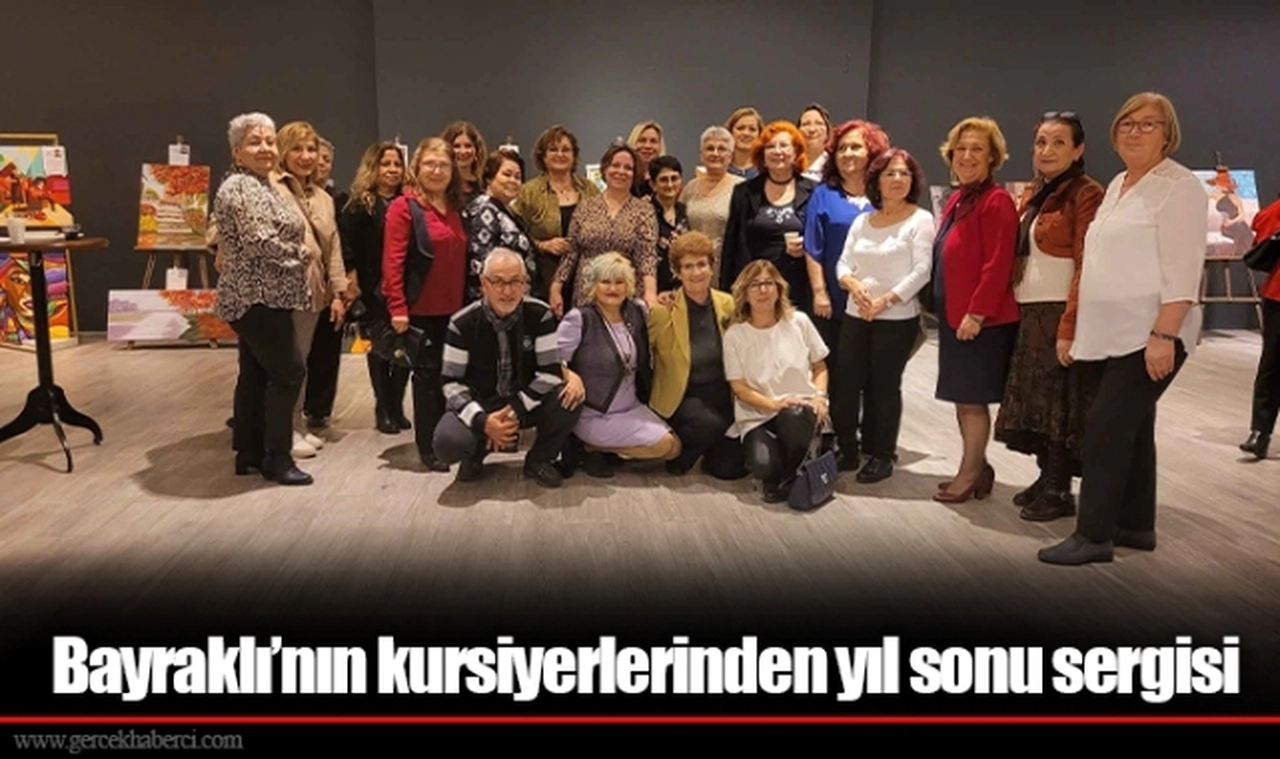 Bayraklı'nın kursiyerlerinden yıl sonu sergisi