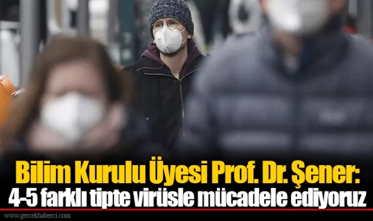 Bilim Kurulu Üyesi Prof. Dr. Şener: 4-5 farklı tipte virüsle mücadele ediyoruz