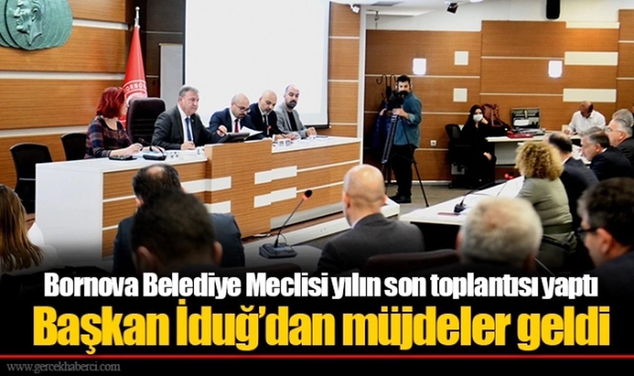 Bornova Belediye Meclisi yılın son toplantısı yaptı