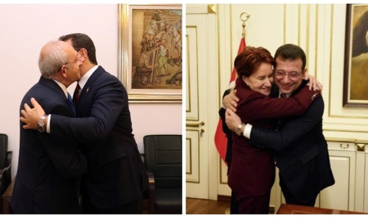 Kılıçdaroğlu ve İmamoğlu da sarıldı