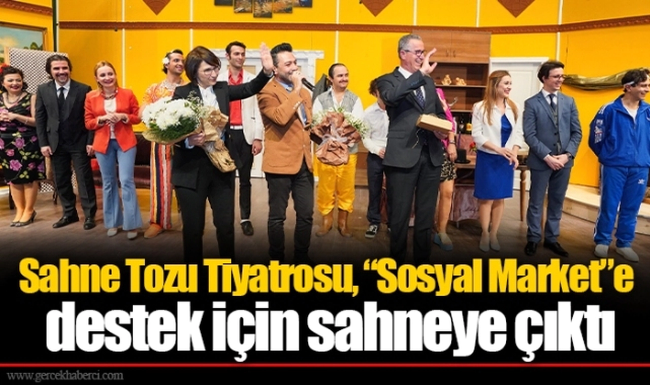 Sahne Tozu Tiyatrosu, “Sosyal Market”e destek için sahneye çıktı