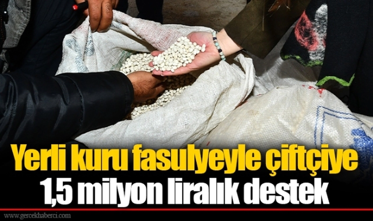 Yerli kuru fasulyeyle çiftçiye 1,5 milyon liralık destek