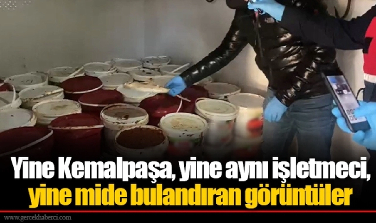 Yine Kemalpaşa, yine aynı işletmeci, yine mide bulandıran görüntüler