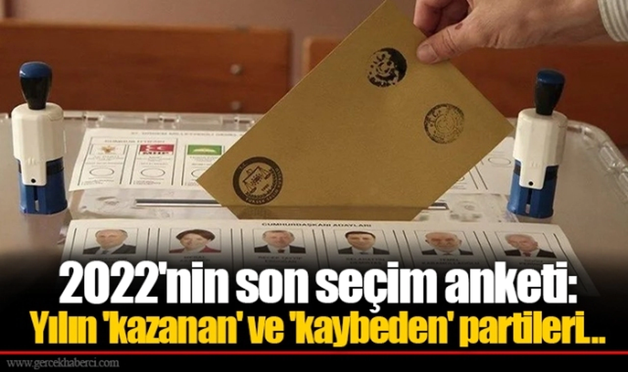 2O22'nin son seçim anketi: Yılın 'kazanan' ve 'kaybeden' partileri...