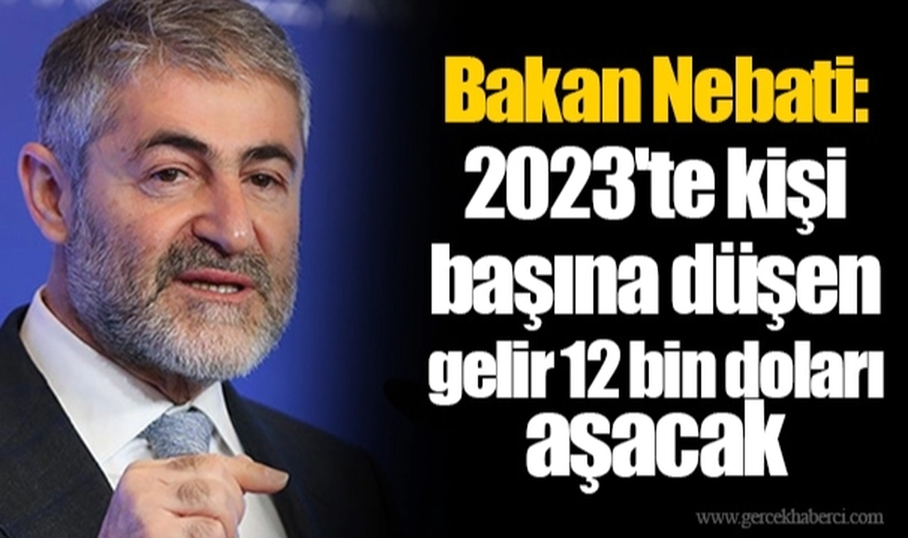 Bakan Nebati: 2023'te kişi başına düşen gelir 12 bin doları aşacak