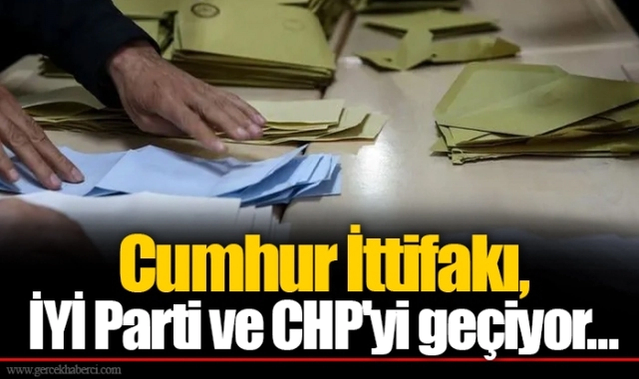 Cumhur İttifakı, İYİ Parti ve CHP'yi geçiyor...
