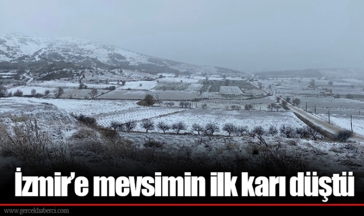 İzmir’e mevsimin ilk karı düştü