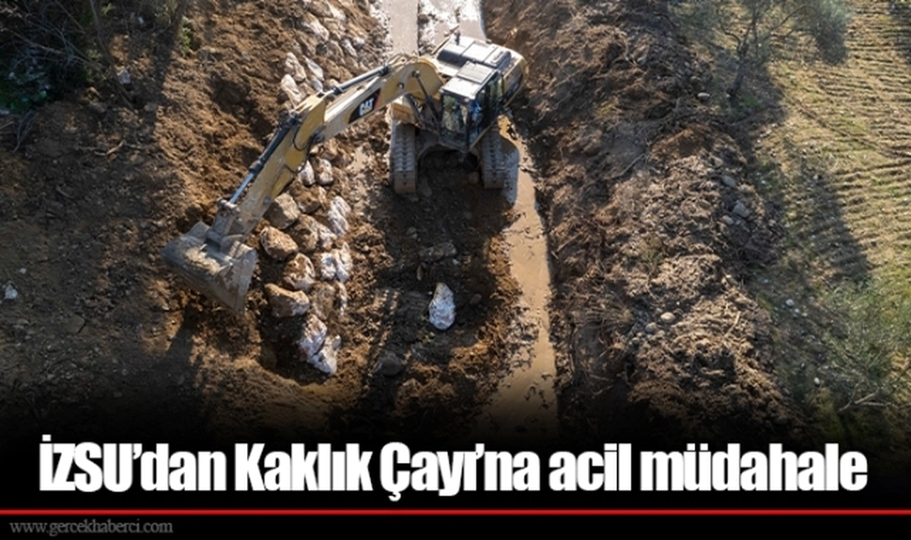 İZSU’dan Kaklık Çayı’na acil müdahale
