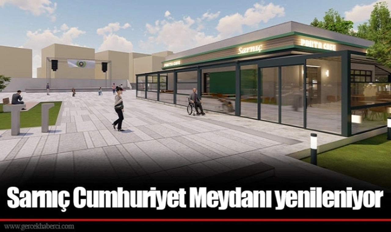 Sarnıç Cumhuriyet Meydanı yenileniyor