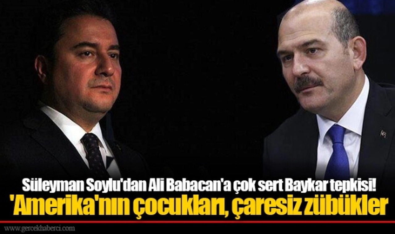 Süleyman Soylu'dan Ali Babacan'a çok sert Baykar tepkisi! 'Amerika'nın çocukları, çaresiz zübükler