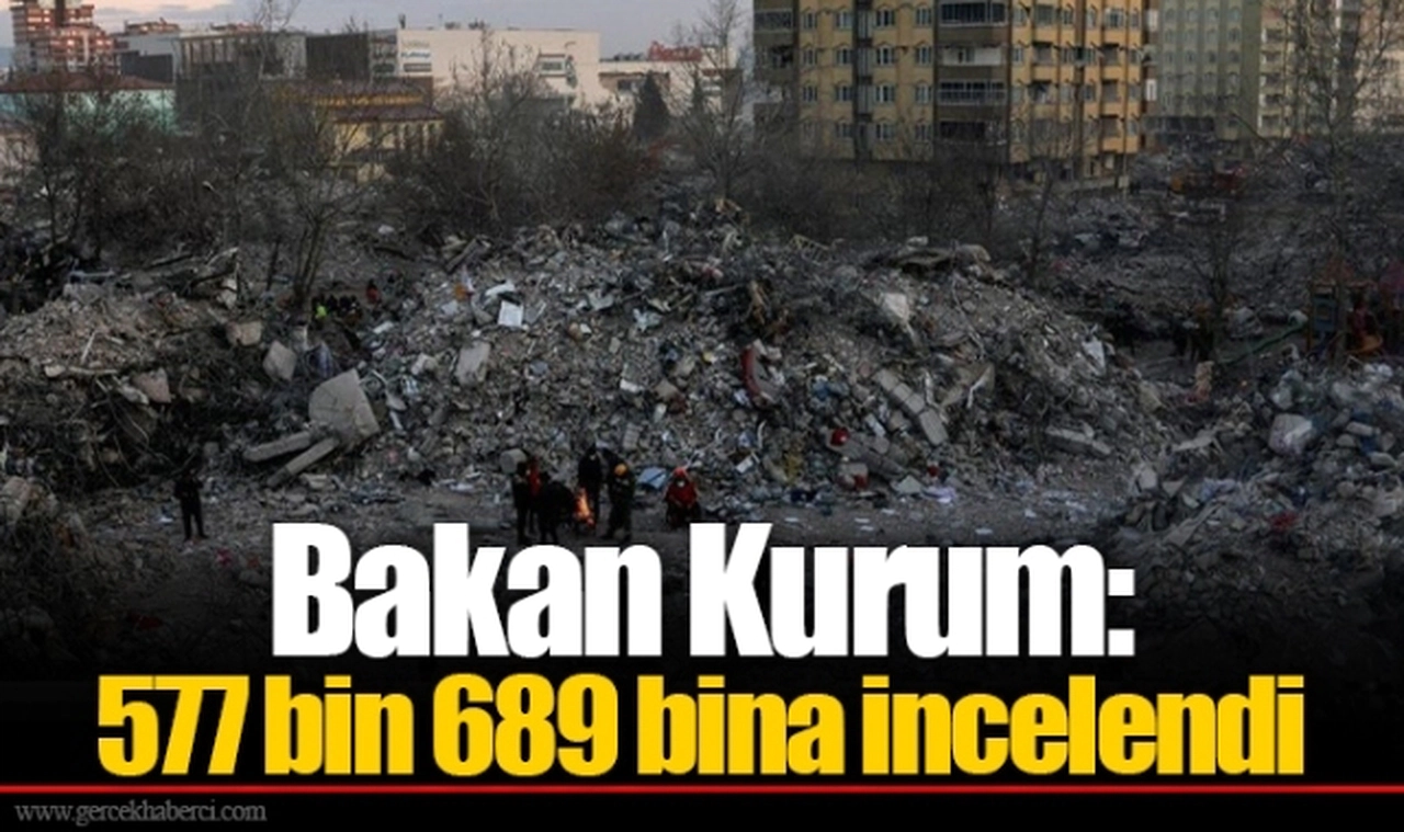 Bakan Kurum: 577 bin 689 bina incelendi