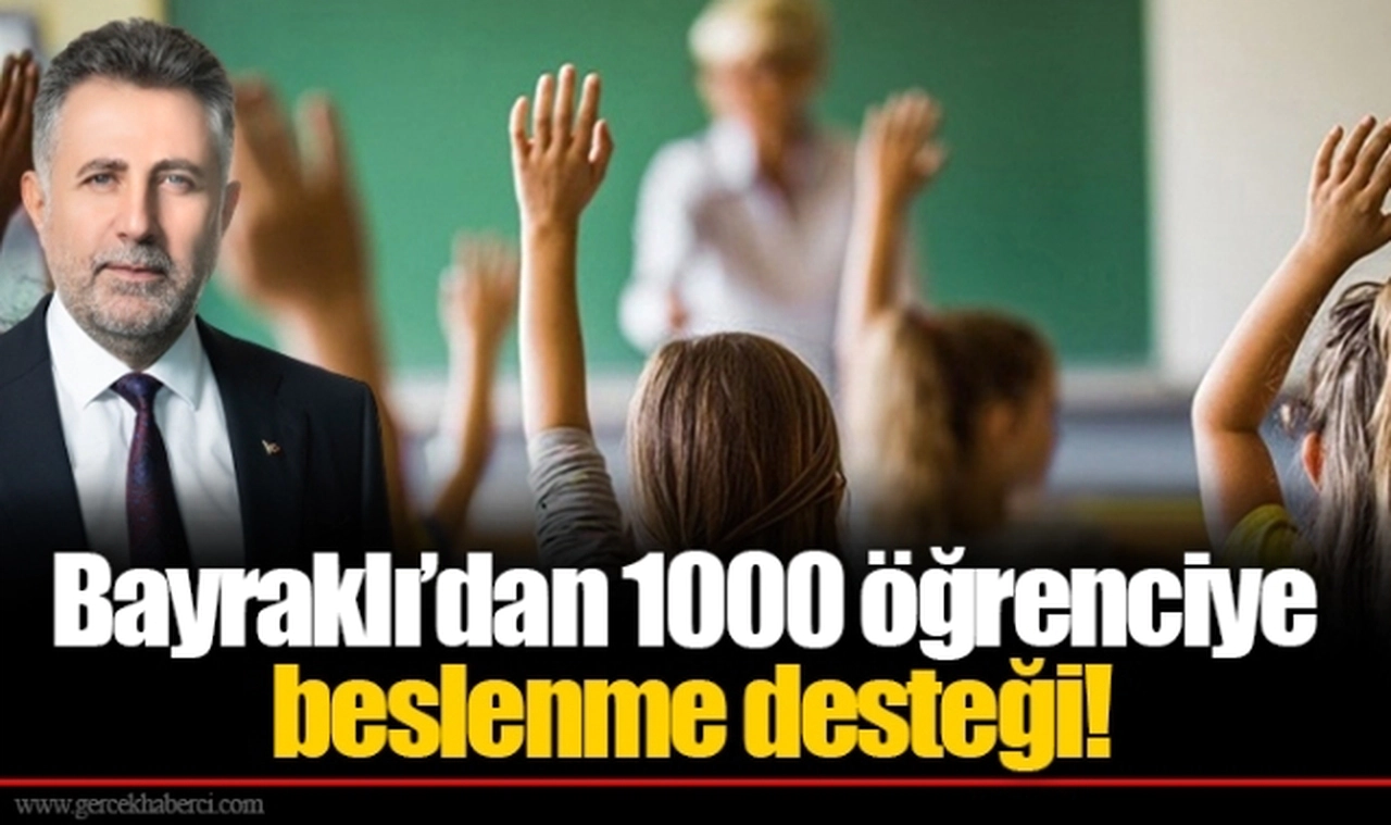 Bayraklı’dan 1000 öğrenciye beslenme desteği!