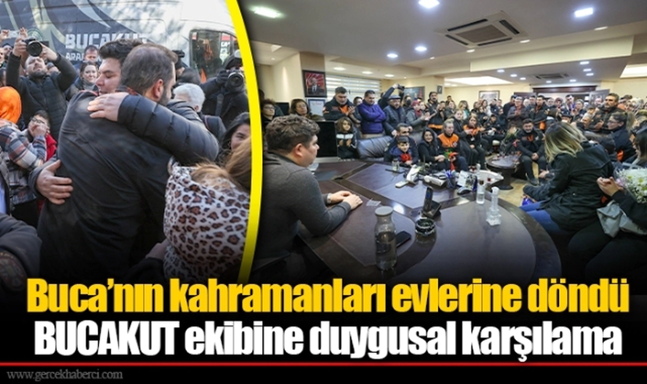 Buca’nın kahramanları evlerine döndü