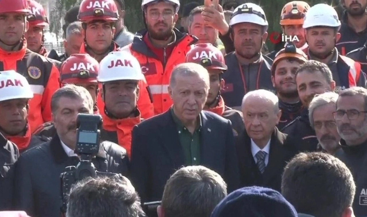 Cumhurbaşkanı Erdoğan ve MHP lideri Bahçeli Hatay'da