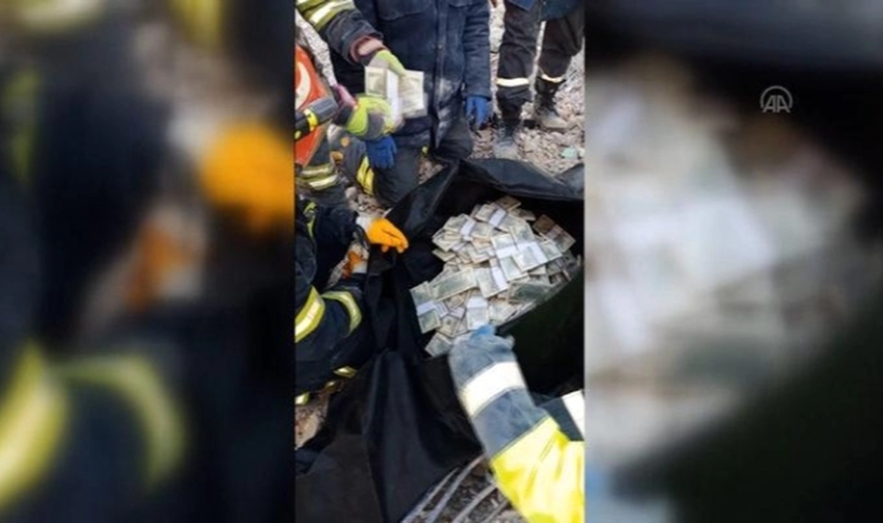Deprem enkazında yaklaşık 2 milyon dolar buldular! Özel harekat eşlik etti