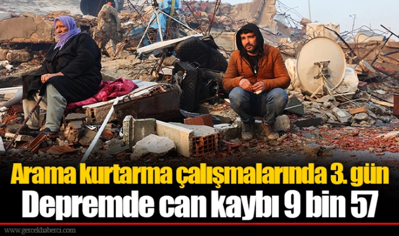 Depremde can kaybı 9 bin 57