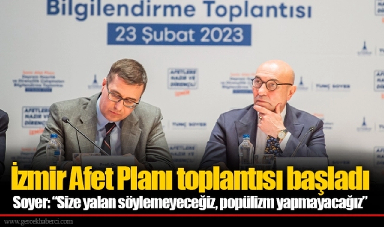 İzmir Afet Planı toplantısı başladı