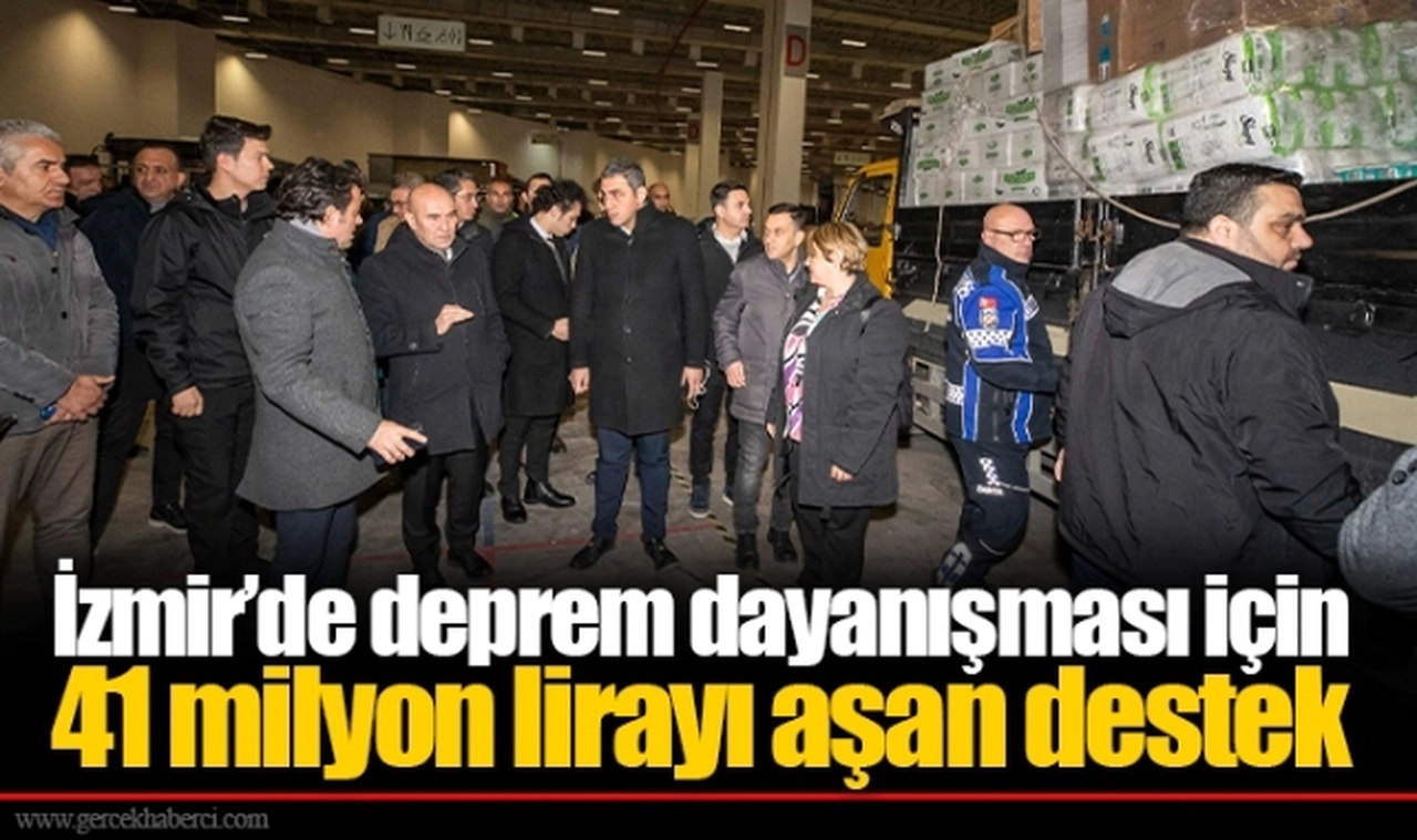 İzmir’de deprem dayanışması için 41 milyon lirayı aşan destek